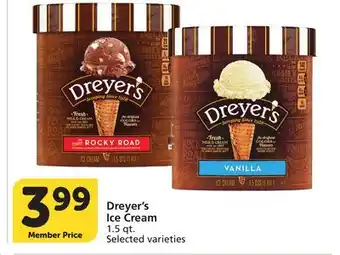 Albertsons Dreyer's Ice Cream offer