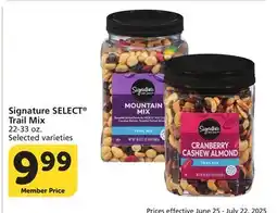 Albertsons Signature SELECT Trail Mix offer