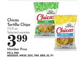 Pavilions Chicas Tortilla Chips offer