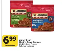 Albertsons Jimmy Dean Heat'n Serve Sausage offer