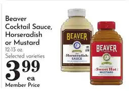 Pavilions Beaver Cocktail Sauce, Horseradish or Mustard offer