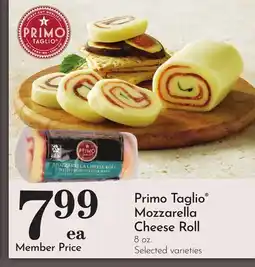 Pavilions Primo Taglio Mozzarella Cheese Roll offer