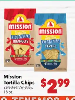 Vallarta Supermarkets Mission Tortilla Chips offer
