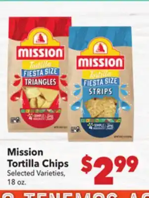 Vallarta Supermarkets Mission Tortilla Chips offer