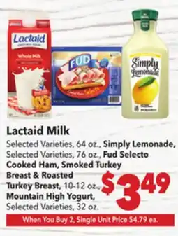 Vallarta Supermarkets Lactaid Milk offer