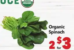 Vallarta Supermarkets Organic Spinach offer