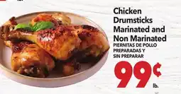 Vallarta Supermarkets Chicken Drumsticks Marinated and Non Marinated/PIERNITAS DE POLLO PREPARADAS Y SIN PREPARAR offer