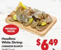 Vallarta Supermarkets Headless White Shrimp / CAMARON BLANCO offer