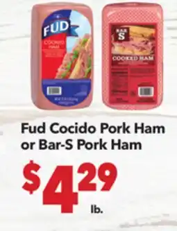 Vallarta Supermarkets Fud Cocido Pork Ham or Bar-S Pork Ham offer