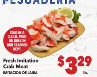 Vallarta Supermarkets Fresh Imitation Crab Meat / IMMITACION DE JAIBA offer