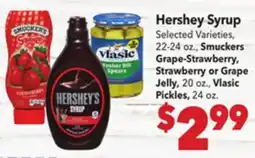 Vallarta Supermarkets Hershey Syrup offer