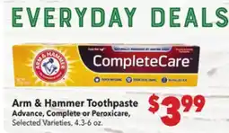 Vallarta Supermarkets Arm & Hammer Toothpaste offer