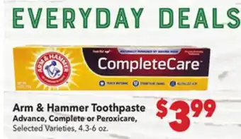 Vallarta Supermarkets Arm & Hammer Toothpaste offer