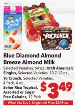 Vallarta Supermarkets Blue Diamond Almond Breeze Almond Milk offer