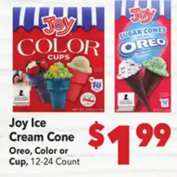 Vallarta Supermarkets Joy Ice Cream Cone offer