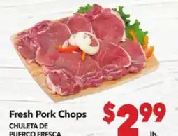 Vallarta Supermarkets Fresh Pork Chops / CHULETA DE PUERCO FRESCA offer