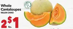 Vallarta Supermarkets Whole Cantaloupes/MELON CHINO offer
