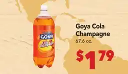 Vallarta Supermarkets Goya Cola Champagne offer