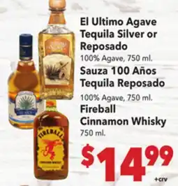 Vallarta Supermarkets El Ultimo Agave Tequila Silver or Reposado offer