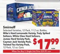 Vallarta Supermarkets Smirnoff offer