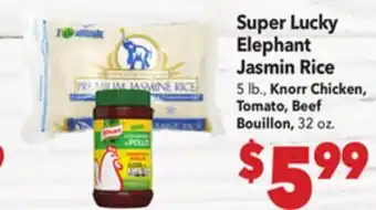 Vallarta Supermarkets Super Lucky Elephant Jasmin Rice offer