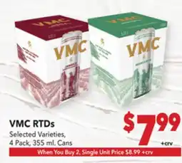 Vallarta Supermarkets VMC RTDs offer