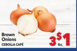 Vallarta Supermarkets Brown Onions/CEBOLLA CAFE offer