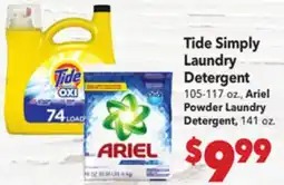 Vallarta Supermarkets Tide Simply Laundry Detergent offer