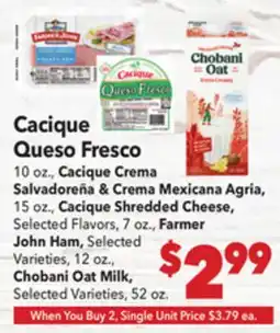 Vallarta Supermarkets Cacique Queso Fresco offer