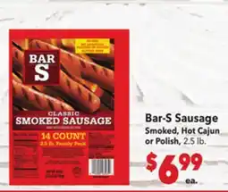 Vallarta Supermarkets Bar-S Sausage offer