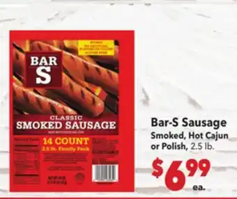 Vallarta Supermarkets Bar-S Sausage offer