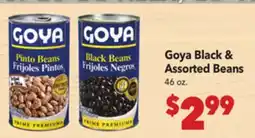 Vallarta Supermarkets Goya Black & Assorted Beans offer