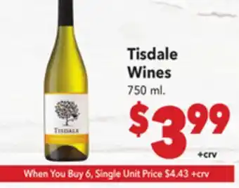 Vallarta Supermarkets Tisdale Wines offer