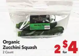 Vallarta Supermarkets Organic Zucchini Squash offer