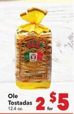 Vallarta Supermarkets Ole Tostadas offer