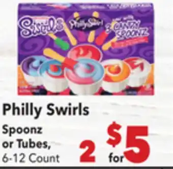 Vallarta Supermarkets Philly Swirls Spoonz or Tubes offer