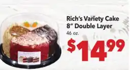 Vallarta Supermarkets Rich's Variety Cake 8 Double Layer offer