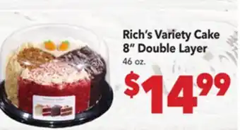 Vallarta Supermarkets Rich's Variety Cake 8 Double Layer offer