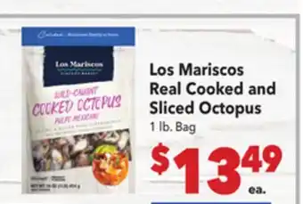Vallarta Supermarkets Los Mariscos Real Cooked and Sliced Octopus offer