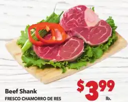 Vallarta Supermarkets Beef Shank / FRESCO CHAMORRO DE RES offer