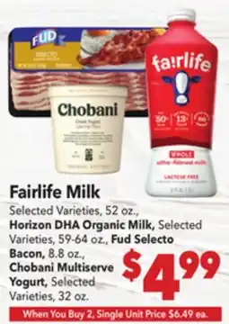 Vallarta Supermarkets Fairlife Milk offer