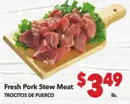 Vallarta Supermarkets Fresh Pork Stew Meat / TROCITOS DE PUERCO offer