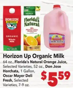 Vallarta Supermarkets Horizon Up Organic Milk offer