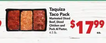 Vallarta Supermarkets Taquiza Taco Pack offer