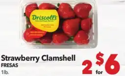 Vallarta Supermarkets Strawberry Clamshell / FRESAS offer