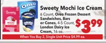 Vallarta Supermarkets Sweety Mochi Ice Cream offer