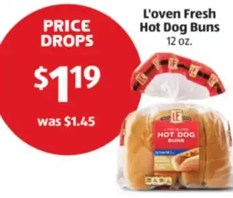 Aldi L'oven Fresh Hot Dog Buns offer