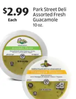 Aldi Park Street Deli Assorted Fresh Guacamole offer
