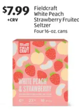 Aldi Fieldcraft White Peach Strawberry Fruited Seltzer offer