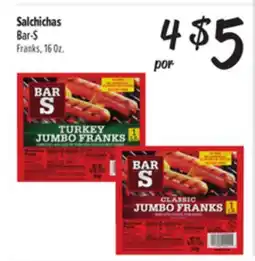 El Super Fresh Bar-S Franks offer